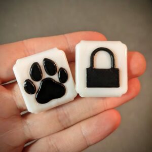 Faceplates for our Biothane®cuffs